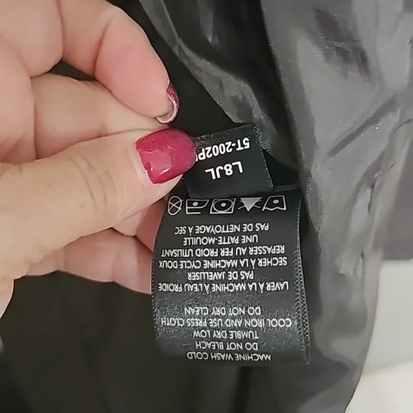 Mens TUMI Tech Harrington Windbreaker Zip Up Track Jacket L Nylon Black - Picture 4 of 6